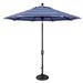 SSUM92-0909-A56080 9 ft. Octagon Push Button Tilt Umbrella Milano Cobalt Stripe