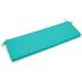 60 x 19 in. Solid Outdoor Spun Polyester Bench Cushion Aqua Blue