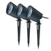 9 watt Black Plug in LED Pathway Light & Spot Light Kit Pack of 3