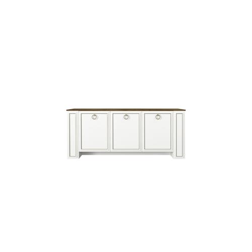 Sideboard Sansa Weiß Walnuss