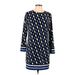 MICHAEL Michael Kors Casual Dress - Shift: Black Print Dresses - Women's Size Large