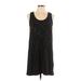 Lilla P Casual Dress - Shift Scoop Neck Sleeveless: Black Dresses - Women's Size Large