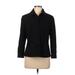 Ann Taylor Blazer Jacket: Short Black Print Jackets & Outerwear - Women's Size 6