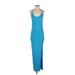 District. Casual Dress: Blue Dresses - Women's Size X-Small