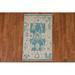 Blue/Brown 38 x 23 W in Rug - Rug Source Outlet Turquoise Wool Oushak Turkish Rug Hand-Knotted 2X3 Wool | 38 H x 23 W in | Wayfair KLMS-14931