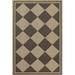 White 120 x 96 x 0.1 in Area Rug - Erin Gates by Momeni Saybrook Diamond Black Indoor/Outdoor Area Rug | 120 H x 96 W x 0.1 D in | Wayfair