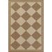 White 120 x 96 x 0.1 in Area Rug - Erin Gates by Momeni Saybrook Diamond Natural Indoor/Outdoor Area Rug | 120 H x 96 W x 0.1 D in | Wayfair