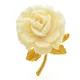 Wumovies & Baby-Broches Fleur de Pivoine Blanche pour Femme Résine Unisexe Belles Plantes ix