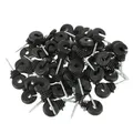 50Pcs Electric Fence Offset Ring Insulator Wood Post Fencing Screw Timber Tape Wire Insulators Safe