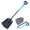 Portable Folding Snow Shovel with Extendable Aluminum Handle Emergency Ice Removal Shovel