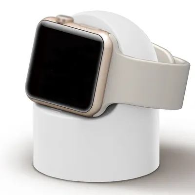 Schreibtischhalter Halterung für Apple Watch Serie 8 7 6 5 4 3 2 1 SE Silikon-Ladeständer für iWatch 8 7 6 5 4 3 2 1 SE Zubehör Image