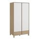 Armoire 2 portes effet bois