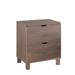 Wooden Nightstand with 2 Drawers