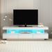 TV Stand, Entertainment Center Tabletop High LED Glossy