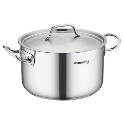 Pro 2 Liter Stainless Steel Casserole with Lid in Silver