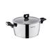 2 Piece 3.5 Liter Stainless Steel Casserole with Lid in Silver
