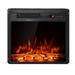 18 Inch Electric Fireplace Insert, Freestanding Fireplace Heater with Realistic LED Frame, Timer, Remote Control