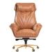 Kinnls Ergonomic Office Chair Austin Upholstered Chair Leather Executive Home Desk Chair