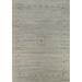 Striped Tribal Gabbeh Oriental Area Rug Hand-Knotted Beige Wool Carpet - 9'3"x 11'7"