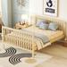 Natural Creative Crib with Changing Table, Convertible into Full Size Bed for Kids, Toddlers Parents Guardianship Adjustable Bed