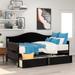 Twin Wooden Daybed with 2 drawers Sofa Bed