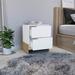 Nightstand with 2-Drawers, End Table with Sturdy Base