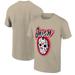 Men's Ripple Junction Jason Voorhees Tan/Red Friday the 13th Airbrushed Mask Graphic T-Shirt