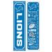 Detroit Lions 47" Double Sided Winter Leaner Fan Sign