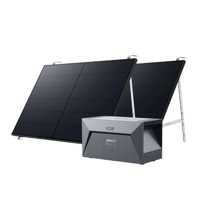 Anker SOLIX Balkonkraftwerk mit Speicher 820Wp Solarmodul mit Balkonhalterungen