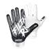 Battle Sports Double Threat Filthy Rich Youth Football Receiver Gloves Black/White