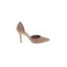 Vince. Heels: Pumps Stilleto Cocktail Tan Print Shoes - Women's Size 8 1/2 - Closed Toe