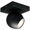 Philips Lighting Hue LED ceiling light 871951433924800 Hue White Amb. Buckram Spot 1 flg. schwarz 350lm inkl. Dimmschalter GU10 5 W