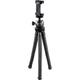 Hama Tripod 1/4 Working height=16 - 27 cm Black For smartphones and GoPro, Ball head