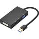 Renkforce External graphics card USB 3.2 (Gen 1) HDMI™, DVI, VGA