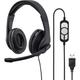 Hama PC On-ear headset Corded (1075100) Stereo Black Volume control, Microphone mute