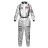 Costume da astronauta Costume da astronauta in argento per adulti Plus Size tuta spaziale da donna