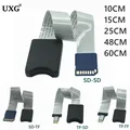 10CM 25CM 48CM 60CM Scheda SD Femmina a TF micro SD Maschio da SD a SD TF a TF Cavo di prolunga per scheda flessibile Extender Adattatore lettore