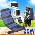 Pannello solare pieghevole 5V 20W Power Bank per telefono cellulare carica batteria Usb impermeabile