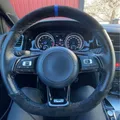 Coprivolante per auto personalizzato cucito a mano treccia scamosciata per Volkswagen Golf 7 GTI Golf R MK7 VW Polo GTI Scirocco 2015 2016