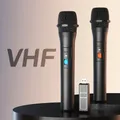 1 paio di kit di sistema microfonico wireless VHF ricevitore USB microfono karaoke portatile festa in casa altoparlante Smart TV microfono per canto