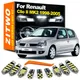 ZITWO 8 pezzi LED interni cupola lettura bagagliaio kit luce per Renault Clio II 2 MK2 1998 1999 2000 2001 2002 2003 2004 2005 lampadina a LED