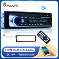 Podofo Autoradio 1 Din Bluetooth Radio Auto 12V JSD-520 SD AUX-IN lettore MP3 FM USB Auto Stereo