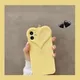 Custodia per telefono carina 3D Love Heart per iPhone 14 11 12 13 15 16 Pro Max 15 Plus Cover posteriore in morbido silicone Tpu color caramella