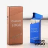 Portasigarette sigarette Logo inciso gratuito personalizzato sigaretta sottile fumo sigaretta