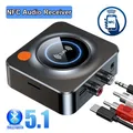 Nuovo NFC Bluetooth 5.1 Ricevitore Auto NFC Stereo AUX 3.5mm Jack RCA Ottico Bluetooth Audio