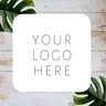 100 pz/lotto personalizzato quadrato Logo aziendale personalizzato adesivo etichette aziendali