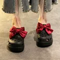 Fai da te rosso Bowknot ragazza ciondoli per scarpe carino rosa papillon ciondoli per scarpe per