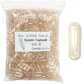 1000 pz dimensioni Standard 00 #0 #1 # capsule vuote gelatina capsule trasparenti gelatina dura cava