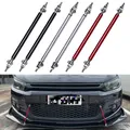 2 pezzi Universal Racing Car anteriore paraurti posteriore Lip Splitter Spoiler Kit barra di supporto Pull puntone asta regolabile 15cm nero rosso argento