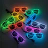 2024 occhiali luminosi a LED occhiali da sole luminosi per addio al nubilato con luce Neon
